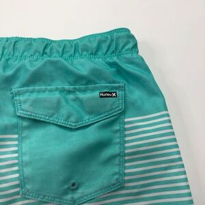 Hurley Childrens Large (Fit 26W) Swim Beach Trunks 9" Shorts Teal Green